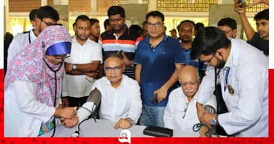 ইসলামী বিশ্ববিদ্যালয়ে ফ্রি হেলথ ক্যাম্প ও রক্তদান কর্মসূচি