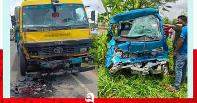 বগুড়ায় দুই ট্রাকের মুখোমুখি সংঘর্ষে নিহত ৪