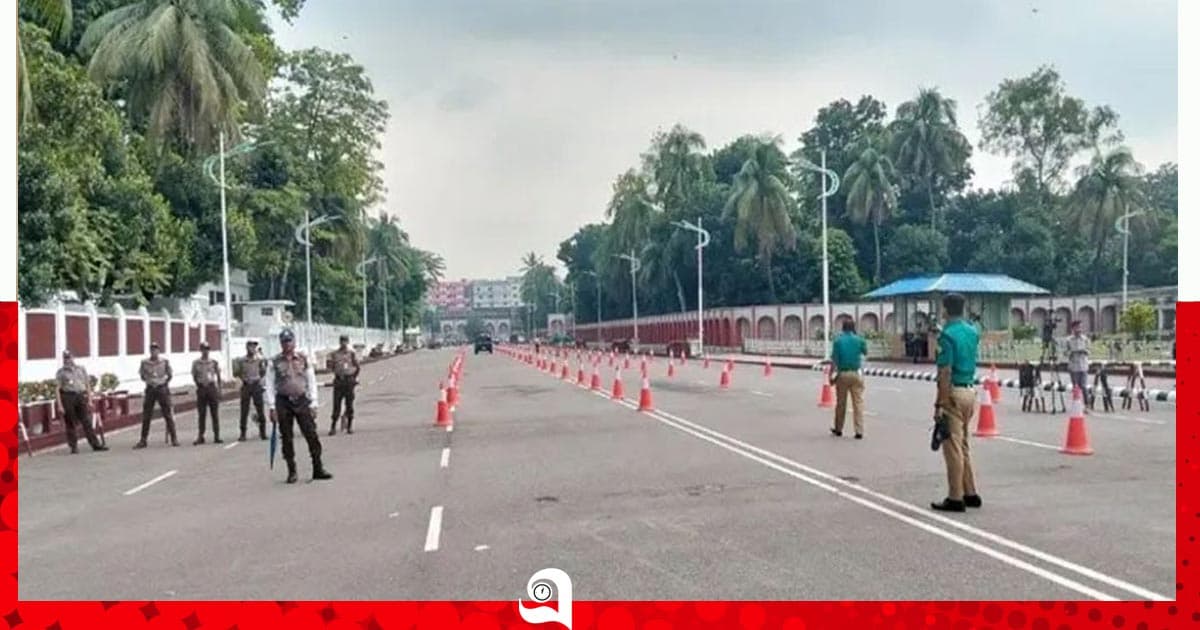 বঙ্গভবন এলাকায় নিরাপত্তা জোরদার