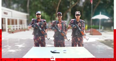 বিজিবির অভিযানে পিস্তল ও গুলি উদ্ধার