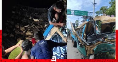নলছিটিতে গাছের সঙ্গে পিকআপের ধাক্কা, হেলপার নিহত