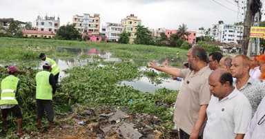 ঘাসিটুলা পুকুরে ফিরছে প্রাণ, হবে ওয়াকওয়ে