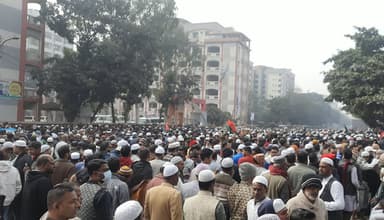 শুধু মানুষ আর মানুষ, এ যেন জনসমুদ্র