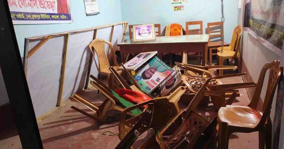নাটোরে বিএনপি কার্যালয়ে ভাঙচুরের অভিযোগ