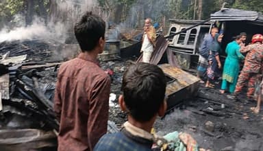 লক্ষ্মীপুরে অগ্নিকাণ্ডে  ৪ মাসের শিশুর মৃত্যু