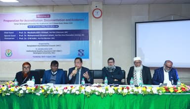 সোনারগাঁও ইউনিভার্সিটি ও বাংলাদেশ অ্যাক্রেডিটেশন কাউন্সিলের যৌথ কর্মশালা