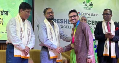জবির কাওছার পেলেন ‘জালালাবাদ গোল্ড অ্যাওয়ার্ড’