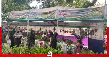 চাঁপাইনবাবগঞ্জে বৃক্ষমেলায় দর্শনার্থীদের ভিড়