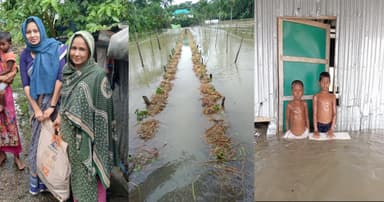 টানা বৃষ্টিতে চরফ্যাশনে দুর্ভোগ, বিপর্যস্ত জনজীবন