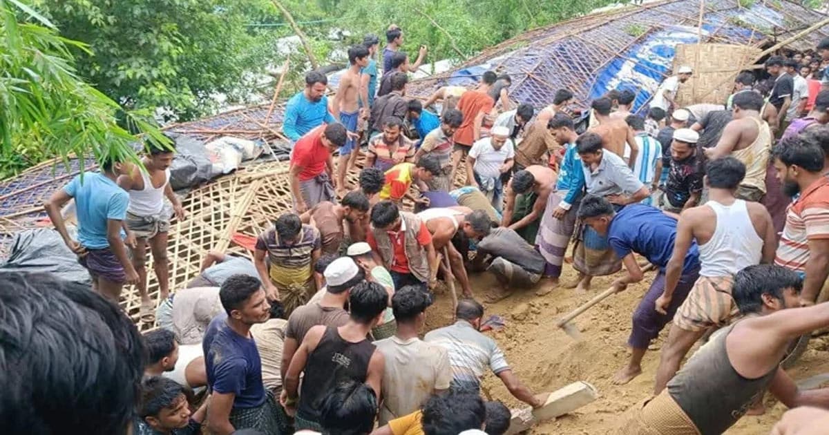রোহিঙ্গা ক্যাম্পে পাহাড়ধসে মৃতের সংখ্যা বেড়ে ৮