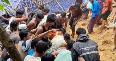 উখিয়ার রোহিঙ্গা ক্যাম্পে পাহাড়ধসে তরুণীর মৃত্যু