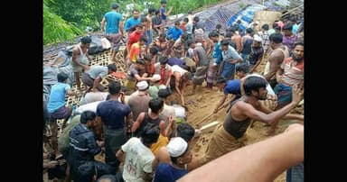 রোহিঙ্গা ক্যাম্পে পাহাড়ধসে ৫ শিশুর মৃত্যু