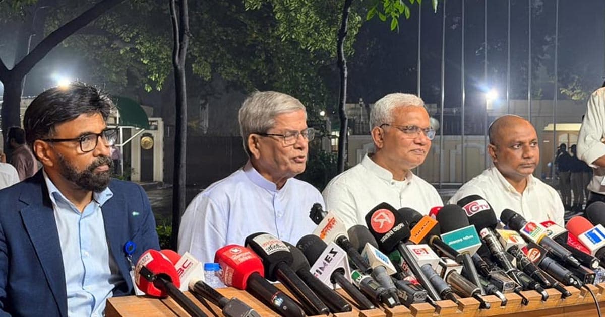 দলীয়ভাবে হচ্ছে না স্থানীয় সরকার নির্বাচন: মির্জা ফখরুল