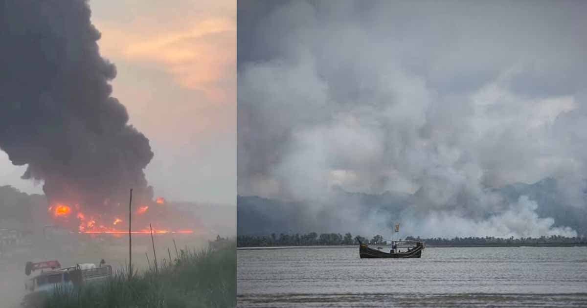 মিয়ানমারে বিস্ফোরণ: ভারী অস্ত্রের শব্দে বাংলাদেশ সীমান্তে উত্তেজনা