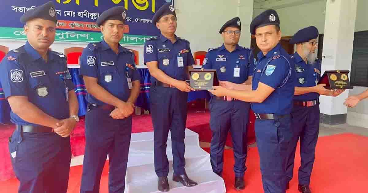 ডিবির ওসি কামরুল হাসান জেলার শ্রেষ্ঠ অফিসার ইনচার্জ নির্বাচিত