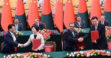 বাংলাদেশ ও চীনের মধ্যে ২ চুক্তি ও ১৩ সমঝোতা স্মারক সই