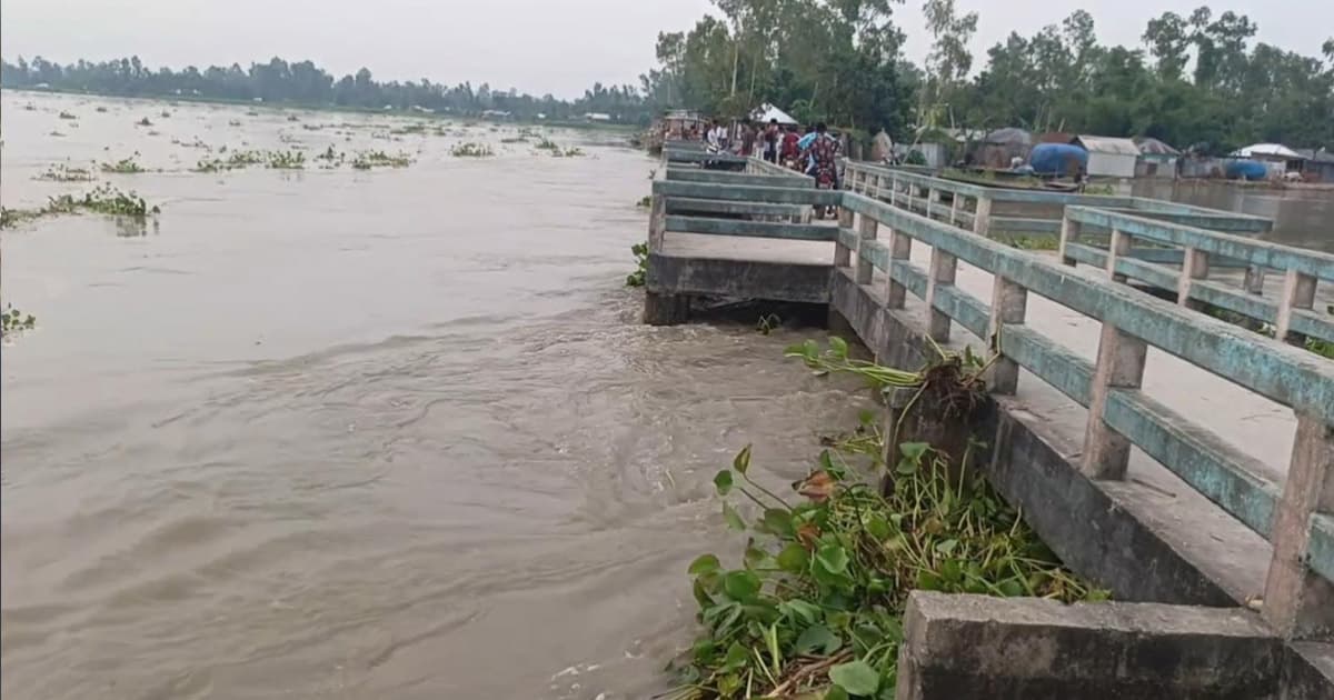 তিস্তার পানি বিপদসীমার ওপরে