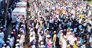কাতারে নিহত পাঁচ প্রবাসীর দাফন সম্পন্ন