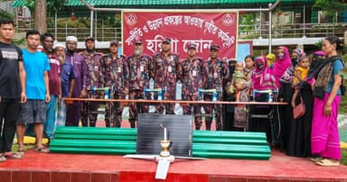 রাঙ্গামাটির সীমান্তাঞ্চলে অসহায় মানুষের পাশে বিজিবি