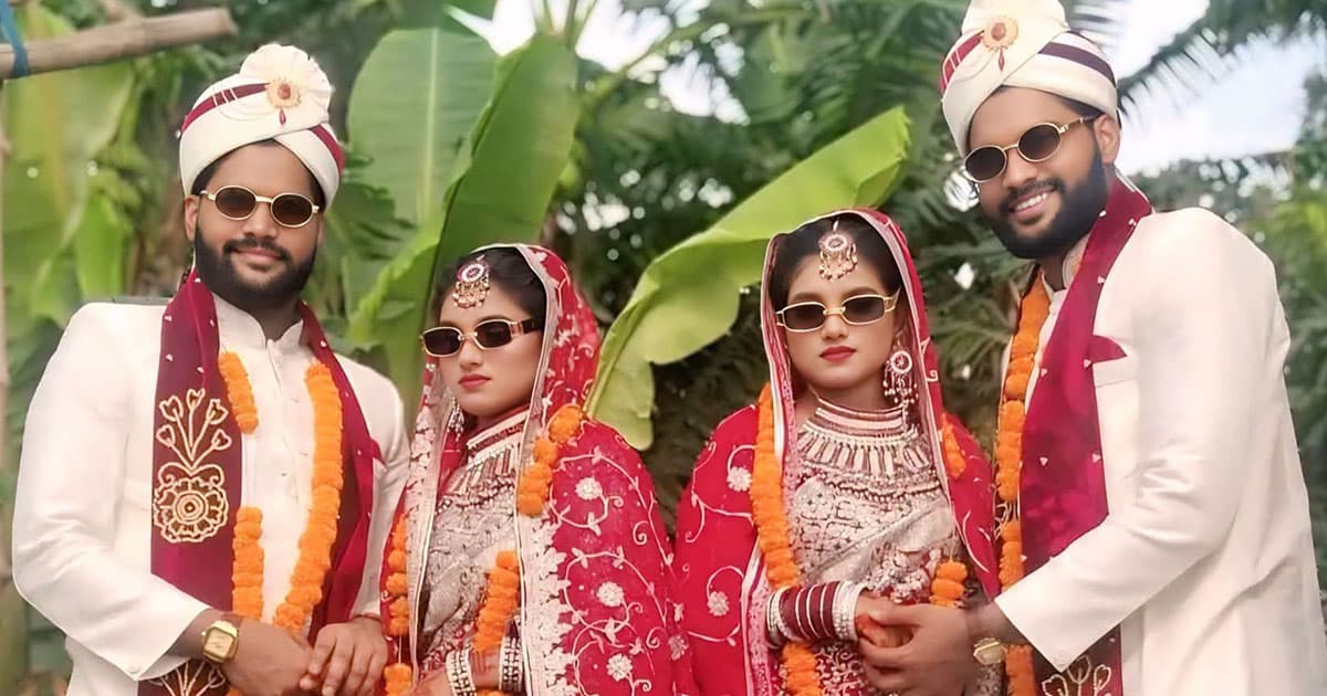 যমজ বোনেরা পেলেন যমজ জীবনসঙ্গী