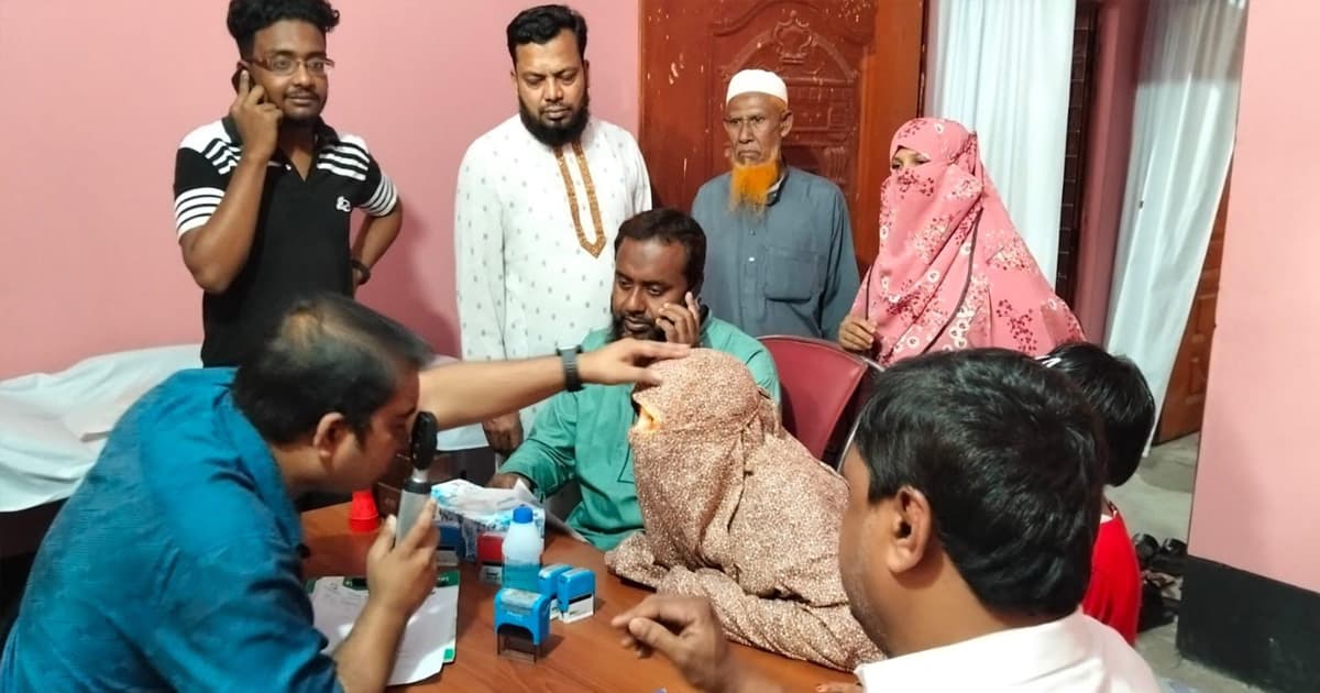 নলডাঙ্গায় ফ্রি চক্ষু চিকিৎসা ও ছানি অপারেশন ক্যাম্প