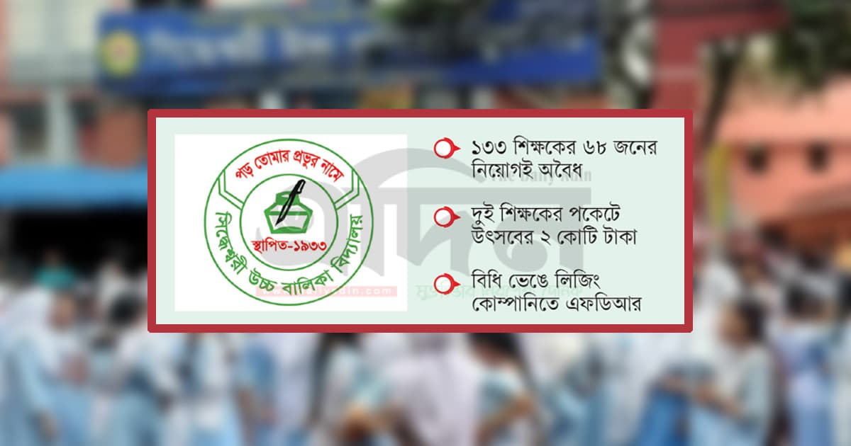 লুটপাটে ডুবছে সিদ্ধেশ্বরী স্কুল