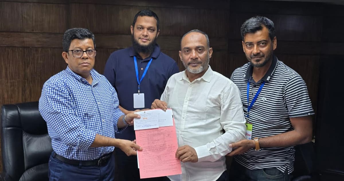 বিসিবি নির্বাচনে ভোলার রবিন চৌধুরীর মনোনয়নপত্র জমা