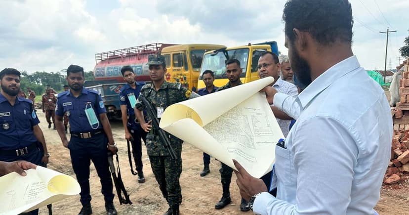 গোপালগঞ্জে অবৈধ ইটভাটায় অভিযান, জরিমানা