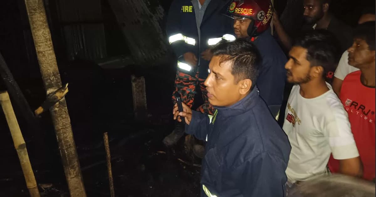 ধামরাইয়ে কয়েলের আগুনে গোয়ালঘর পুড়ে ছাই