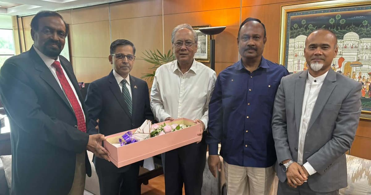 প্রণয় ভার্মার সাথে জাতীয় পার্টি নেতাদের সাক্ষাৎ