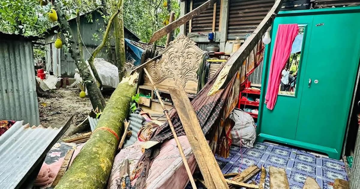 কালবৈশাখীর তাণ্ডবে প্রাণ গেল শিশুর