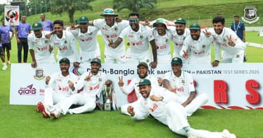 টেস্ট র‍্যাঙ্কিংয়ে প্রথমবার সপ্তম স্থানে বাংলাদেশ