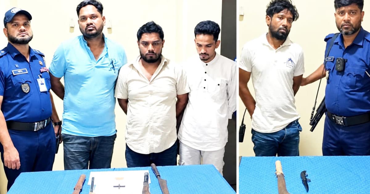 ব্রাহ্মণবাড়িয়ায় রাতের অভিযানে অস্ত্র-গুলি-ইয়াবাসহ গ্রেপ্তার ৪