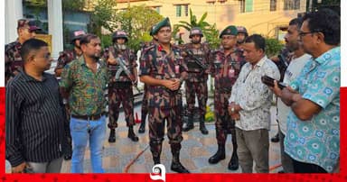 প্রযুক্তির সহায়তায় শ্রীমঙ্গলে পূজামণ্ডপের নিরাপত্তায় মাঠে বিজিবি