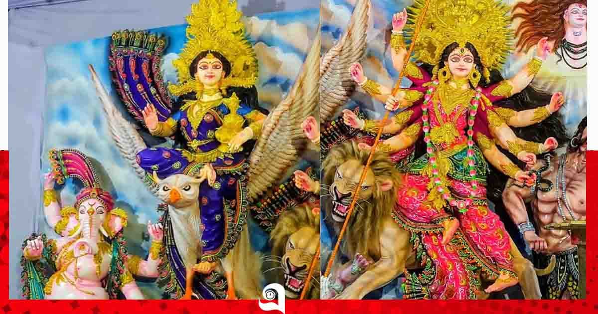 মির্জাগঞ্জের ১৯ মণ্ডপে চলছে দুর্গোৎসবের বর্ণিল প্রস্তুতি