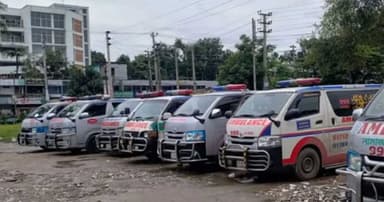 ৭ দিনের জন্য স্থগিত হলো ঢামেকের অ্যাম্বুলেন্স ধর্মঘট