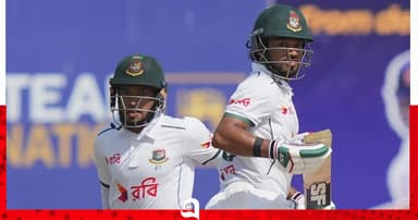 শান্ত ও মুশফিকের দ্রুত বিদায়ে চাপে বাংলাদেশ