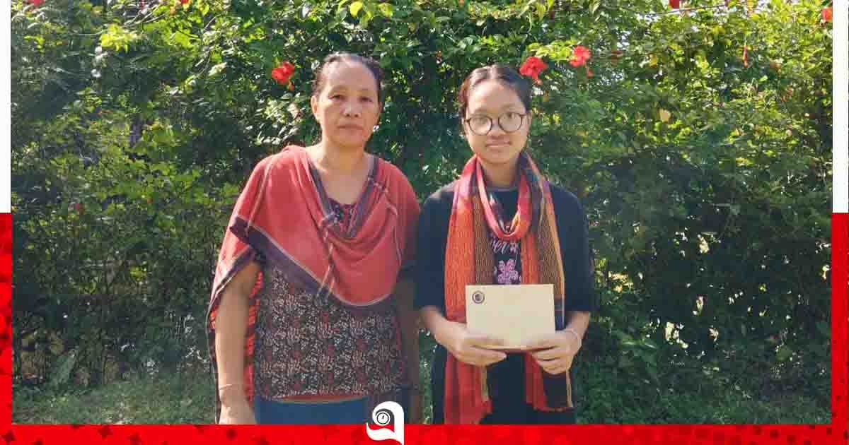 মেধাবী শিক্ষার্থী সপ্তপূর্ণা চাকমার পাশে দীঘিনালা জোন