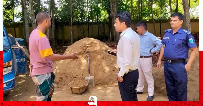 কুলাউড়ায় অবৈধ বালু উত্তোলনে ইউপি সদস্যকে জরিমানা, একজনের কারাদণ্ড