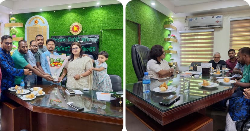 জামালগঞ্জে সাংবাদিকদের সাথে নবাগত ইউএনওর মতবিনিময়